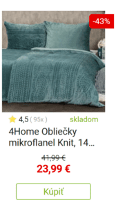 Vianočné obliečky mikroplyš