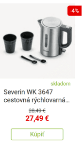 Cestovná rýchlovarná kanvica