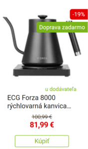 ECG Forza 8000 rýchlovarná kanvica Nero