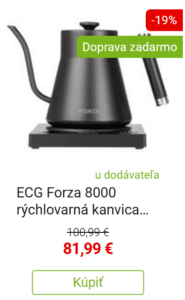 ECG Forza 8000 rýchlovarná kanvica Nero