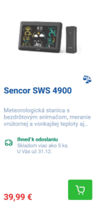 Meteostanica Planeo Sencor SWS 4900