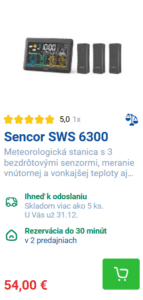 Najlepšia meteostanica Meteostanica Planeo Sencor SWS 6300