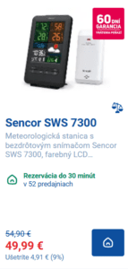 Najlepšia meteostanica Meteostanica Planeo Sencor SWS 7300