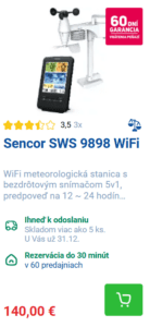 Najlepšia meteostanica Meteostanica Planeo Sencor SWS 9898 WiFi