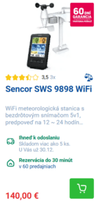 Meteostanica WiFi Sencor SWS 9898 WiFi