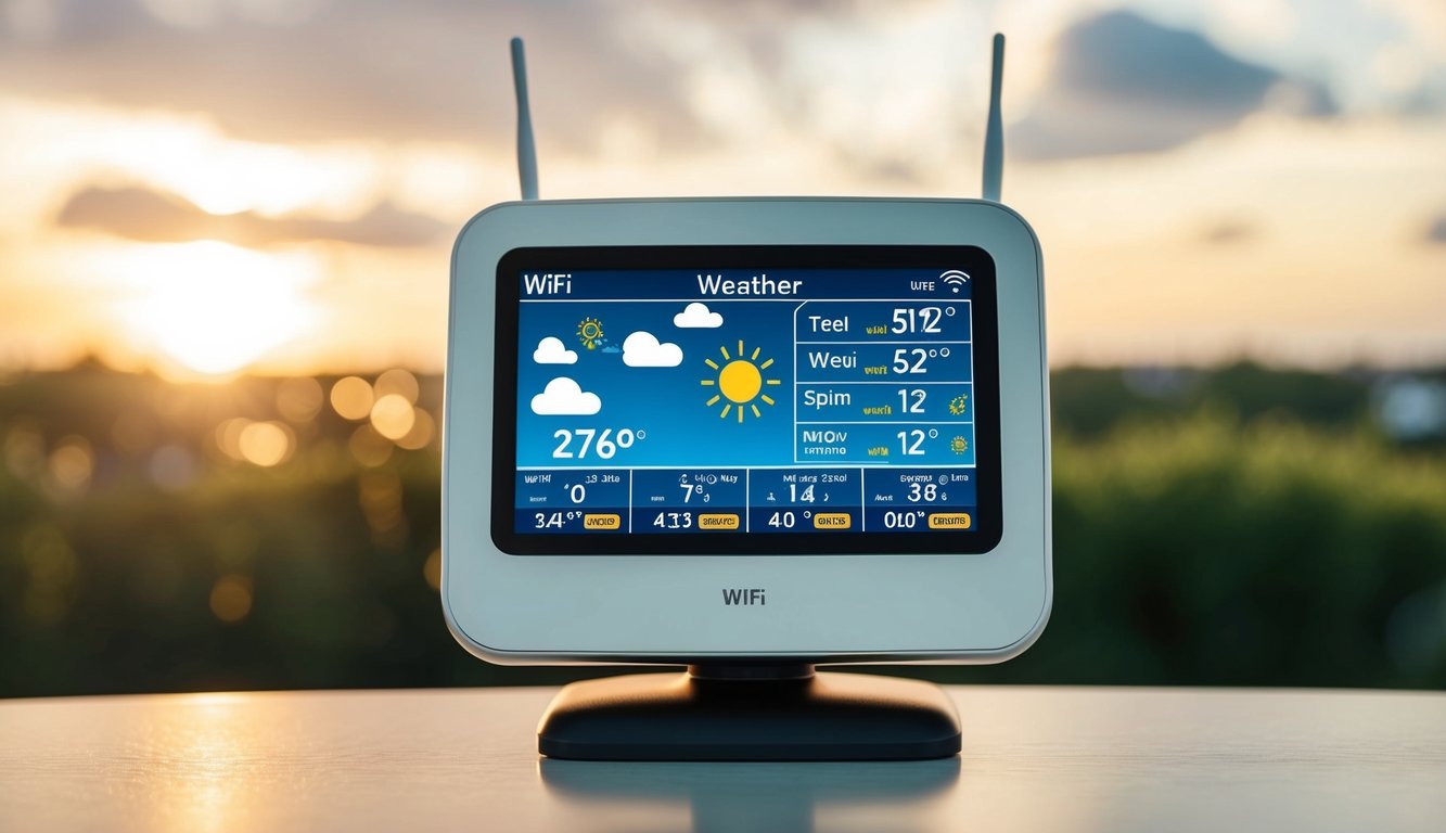 Parametre a rozsah merania meteostanice - Meteostanica s WiFi