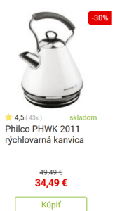 Philco PHWK 2011 rýchlovarná kanvica