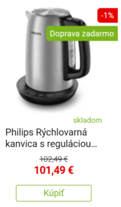 Rýchlovarná kanvica s teplomerom Philips Rýchlovarná kanvica s reguláciou teploty Avance Collectiion HD9359/90