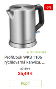 ProfiCook WKS 1106 rýchlovarná kanvica, 1 l