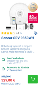 Sencor SRV 9350WH