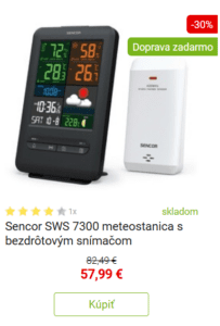 Sencor SWS 7300 meteostanica s bezdrôtovým snímačom