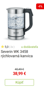 Rýchlovarná kanvica s teplomerom Severin WK 3458 rýchlovarná kanvica