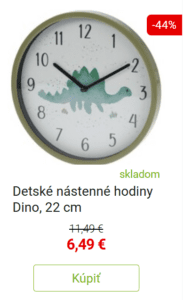 Nástenné hodiny do detskej izby