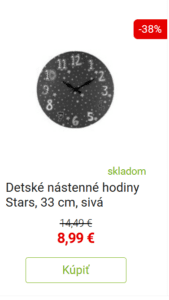 Nástenné hodiny do detskej izby