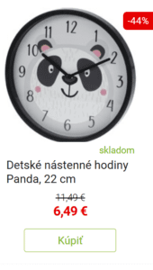 Nástenné hodiny do detskej izby