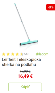 Leifheit Teleskopická stierka na podlahu