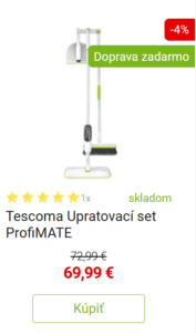 Mop na podlahu s rozprašovačom