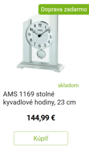 Stolové hodiny do obývačky