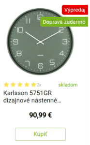 Veľké moderne hodiny na stenu