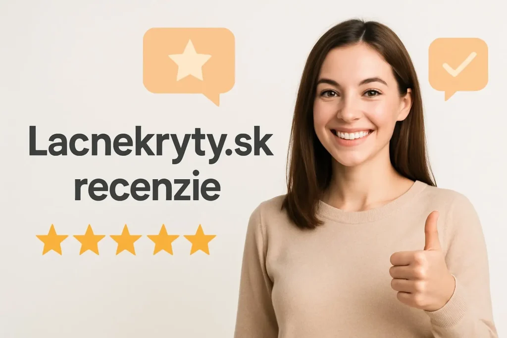 Lacnekryty.sk recenzie – hodnotenia a skúsenosti zákazníkov