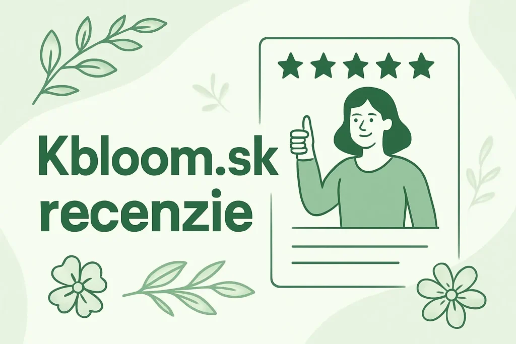 Kbloom.sk recenzie – hodnotenia a skúsenosti zákazníkov s Kbloom.sk