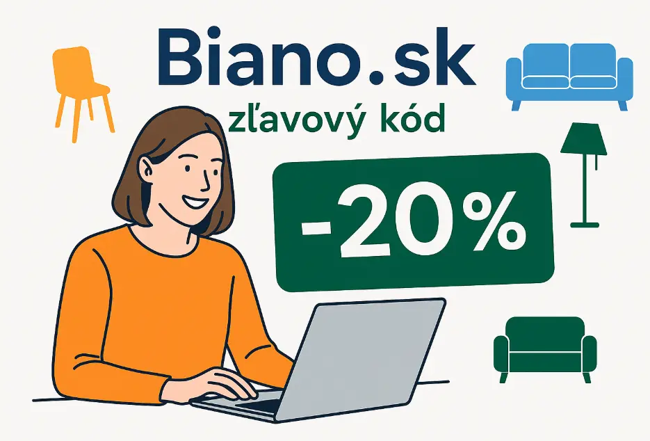 Biano.sk zľavový kód – ušetrite pri nákupe nábytku a bytových doplnkov online