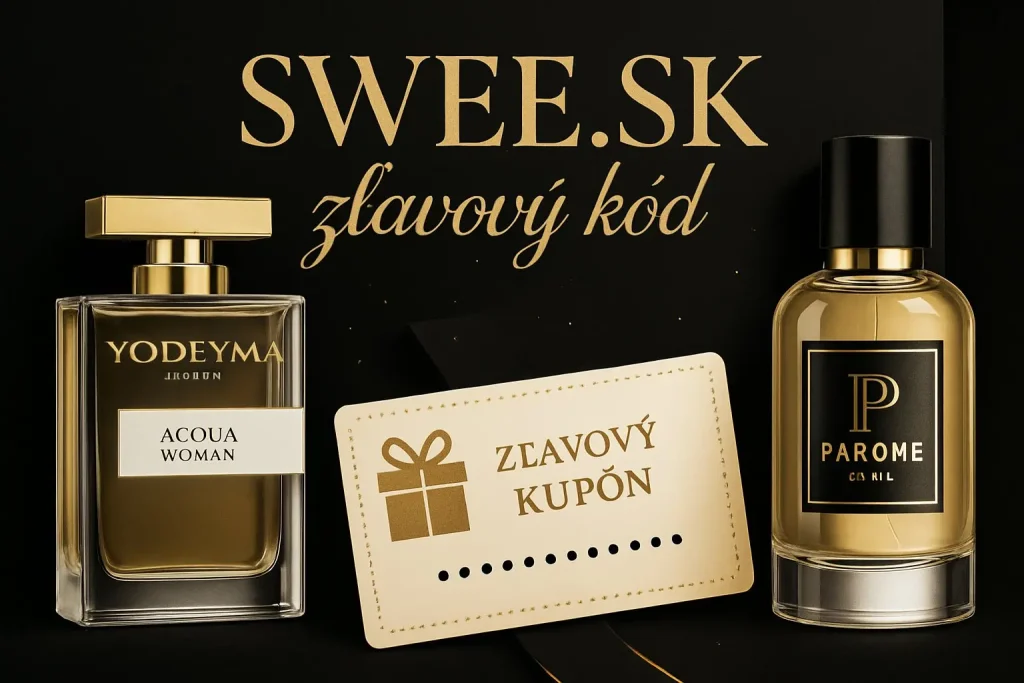 Swee.sk zľavový kód – aktuálne kupóny a zľavy na parfumy Yodeyma Paris a Parome Paris
