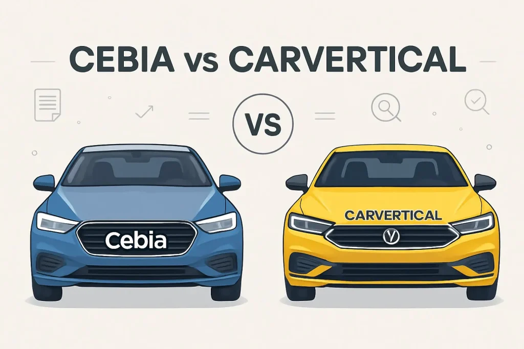 Cebia vs Carvertical – porovnanie dvoch služieb kontroly vozidiel