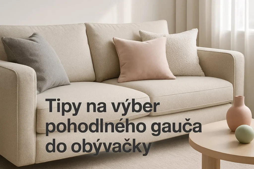 Tipy na výber pohodlného gauča do obývačky – moderný štýl, kvalitné materiály a praktické rady pre pohodlné sedenie v domácej obývačke.