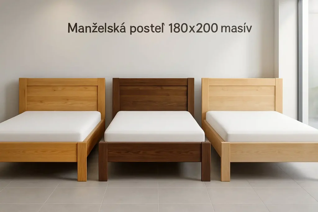 Manželská posteľ 180x200 masív.