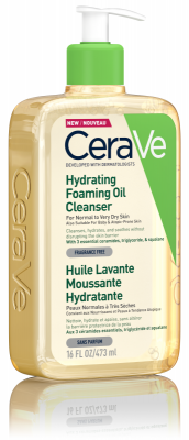 CeraVe čistiaci penivý olej 473 ml: šetrné čistenie tváre aj tela na každý deň