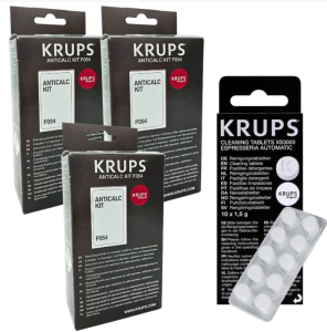Krups odvápňovač + čistiace tablety praktický set na pravidelnú starostlivosť o kávovar